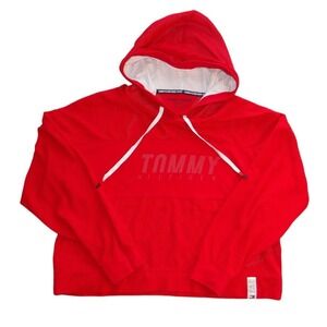 Tommy Hilfiger Red Hoodie - Sport Collection - Y2K Vibe‎
